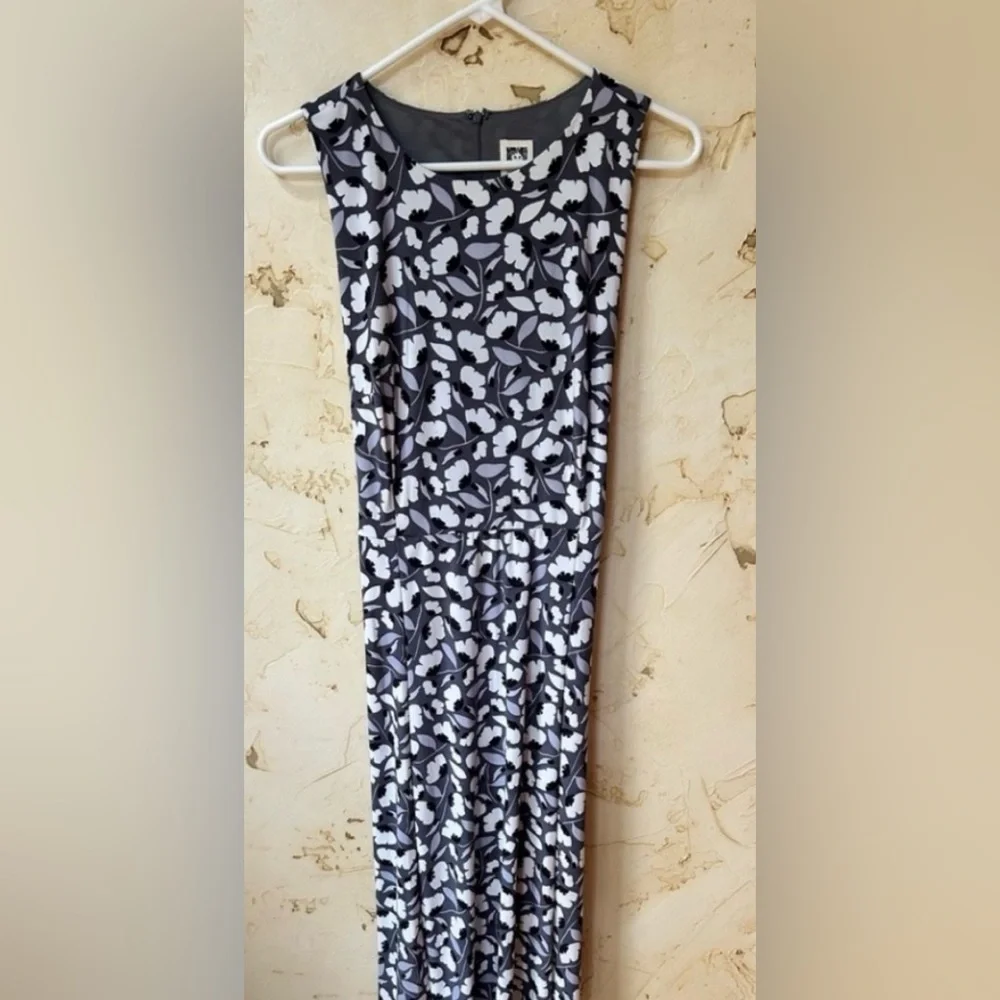 Anne Klein Floral Sleeveless Dress Abstract Size 10 Worn Once!!🖤EUC - Picture 3 of 5